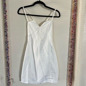 White Strappy Mini Dress